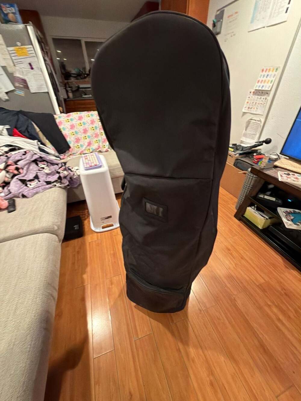 Dareikuku Black Golf Travel Bag With Wheels